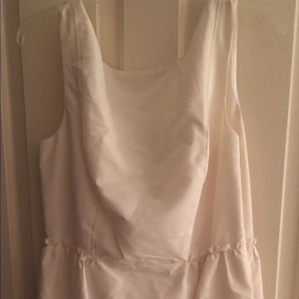Magaschoni off white sleeveless dress NWT